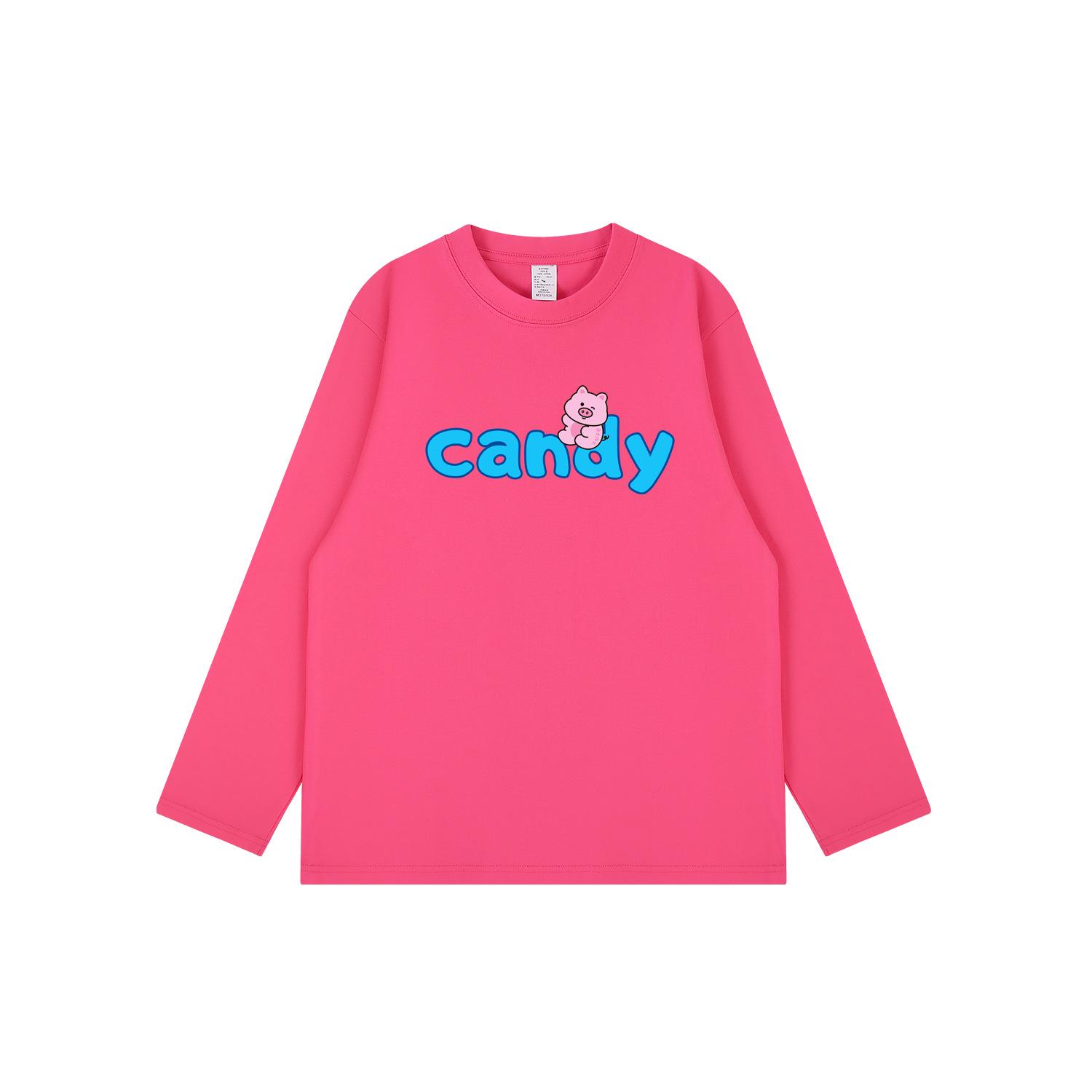 

Cute Cartoon Print Collection: Trendy Unisex Korean-Style Long-Sleeve Tees Large