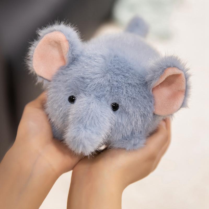 Cute Desktop Animal Plush Toys Cartoon Panda Elephant Penguin Piggy Capybara Doll Soft Cozy Lying Prone Pets Office Companion