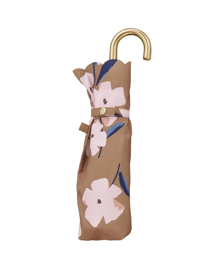 Folding Umbrella Felicity Flower Mini Brown and Rain for Commuting and 2026Wpc. Sun Umbrella/UV Protection Lightweight, Stylish, Cute, School,