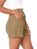 2025 Spring/Summer European & American High Waist Corduroy Loose Shorts for Women