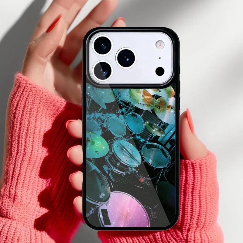 Drum Drummer Phone Case for iPhone 17 16 15 14 13 Pro Max Back Cover for 12 11 Pro Coque