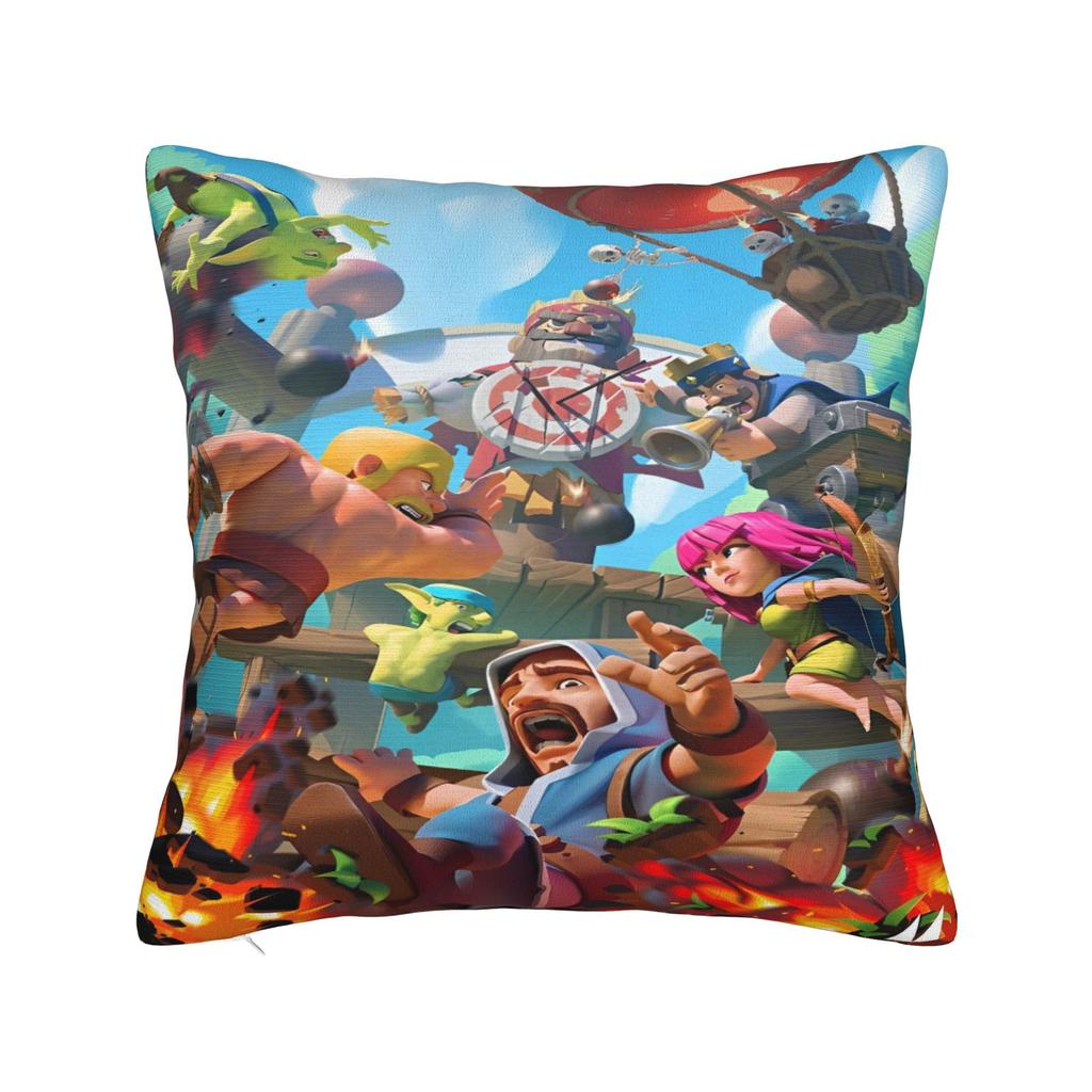 Clash Royale Královský Emote Povlak na polštář Vintage povlak na polštář na židli pohovku Domácí dekorace Pohodlné povlaky na polštář Dárek