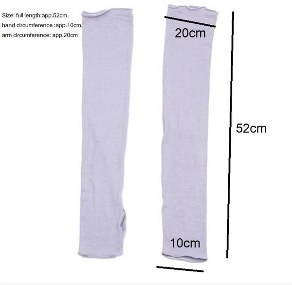 1 Pair Women Cotton Long Fingerless UV Sun Protection Golf Driving Cover Gloves Mittens (16 Colors)