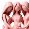 Sisters Friendship Statue 3D Printed 3 Sisters Figurine for Living Room Office Dorm Apartment Home Decor Heartfelt Gift for Women