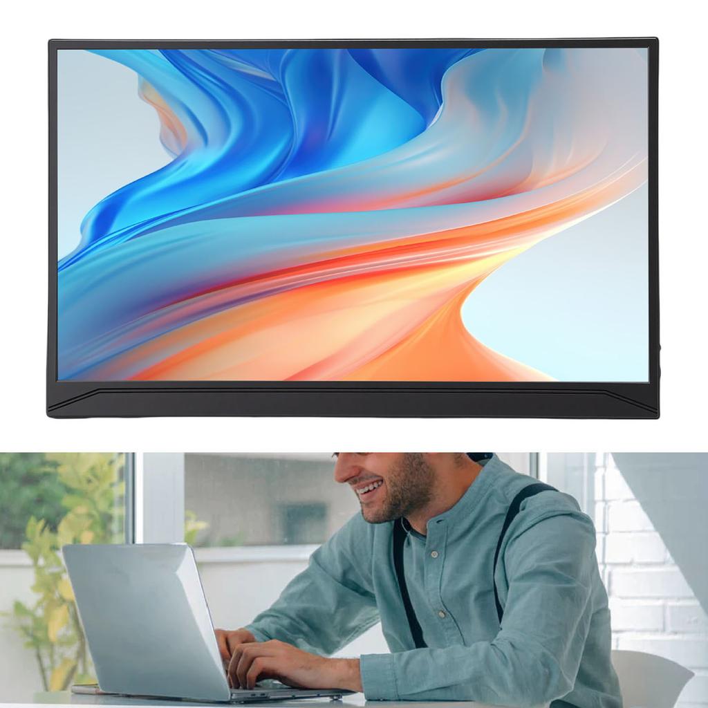 Laptop Screen Extender 15.6 Inch 1080P HD Type C Portable Laptop Display Extender with Stand for PC Tablet