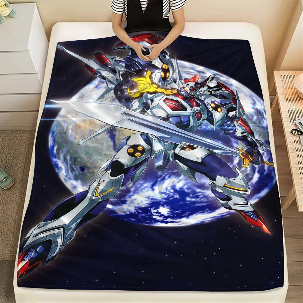 Mobile Suit Gundam Anime Poster Blanket, Cozy Throw for Sofa Bed, Ideal Gift for Anime Lovers.chl