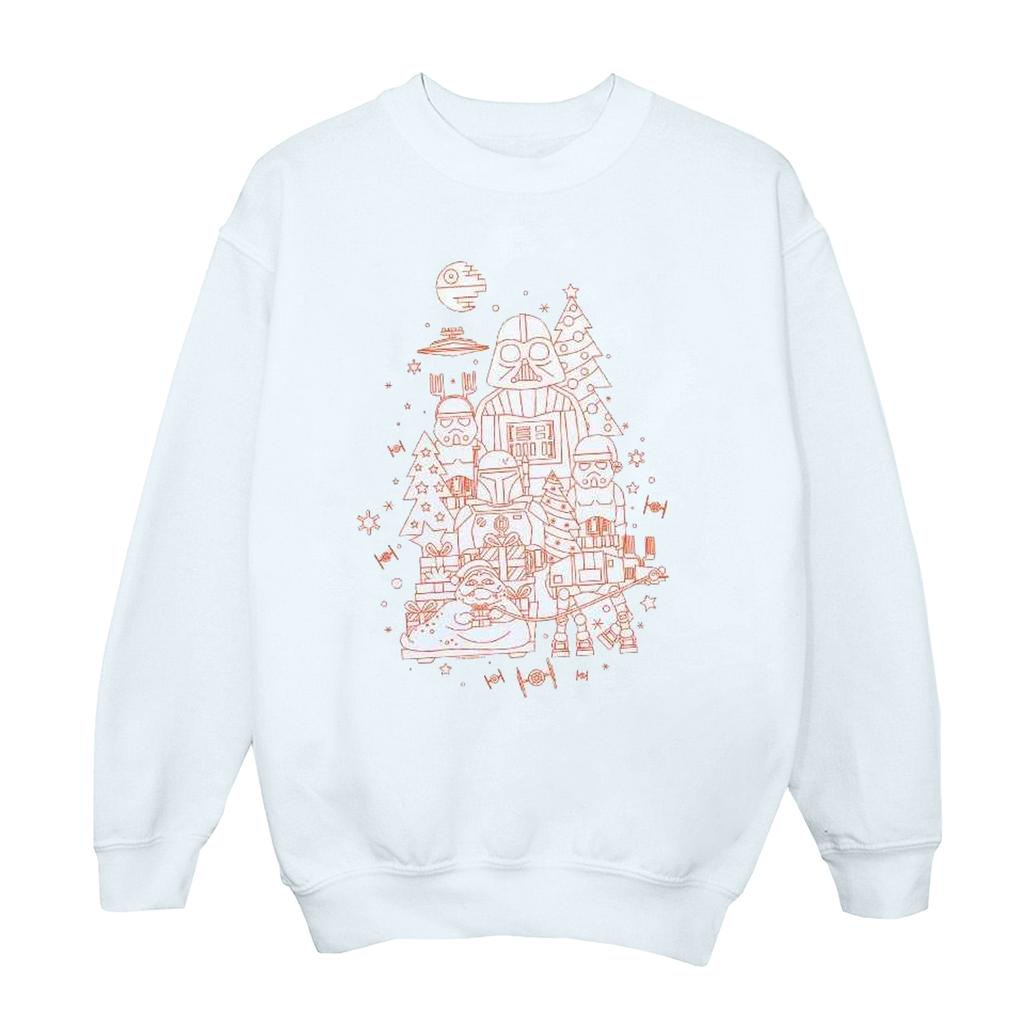 Star Wars Womens/Ladies Empire Christmas Sweatshirt