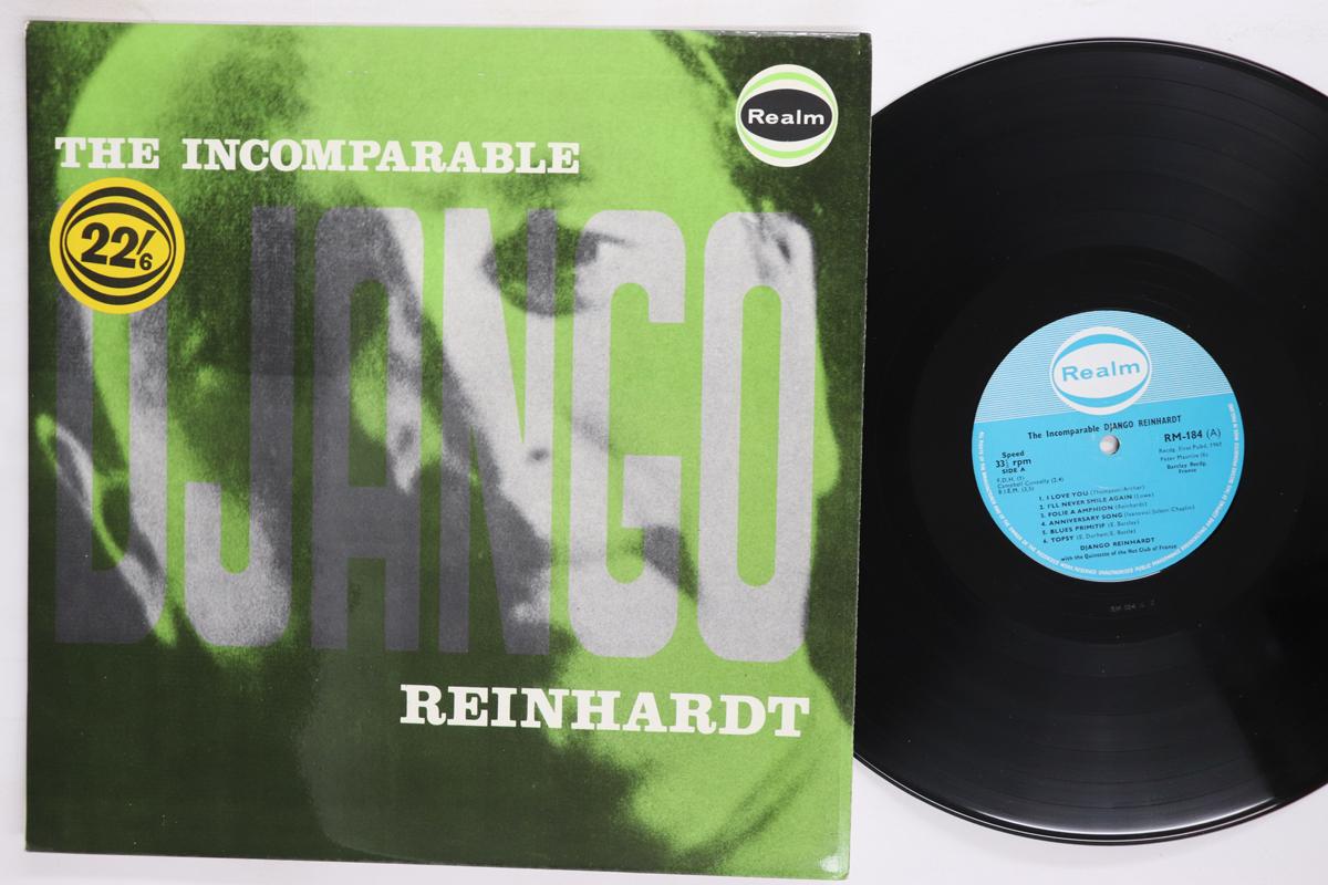 LP Record DJANGO REINHARDT  Incomparable Django Reinhardt RM184 REALM 1964 UK Jazz Used