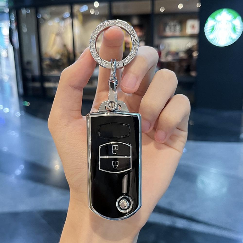 2/3 Buttons TPU Flip Folding Remote Car Key Case Fob For MAZDA 3 5 6 Series M6 RX8 MX5 Shell Hold