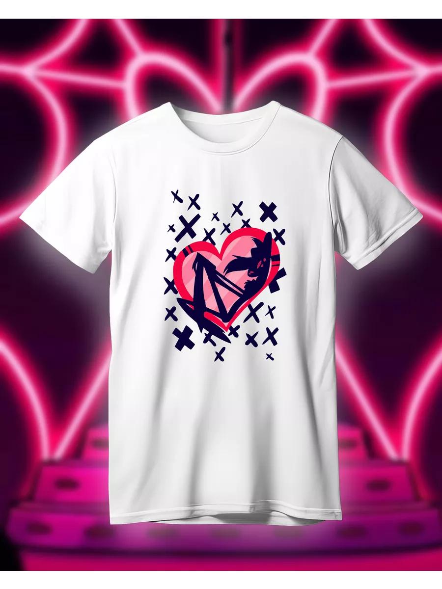 T-shirt with  I Love Gerasim  printed lettering L