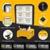 2Pcs Cordless Emergency Camping Job Site Spotlight Cordless LED Work Light with Type C USB Port High Brightness