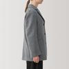 MUJI Recycled Wool Blend Jacket Size BD0ZGA4A Women's Coat, Gray, XL,