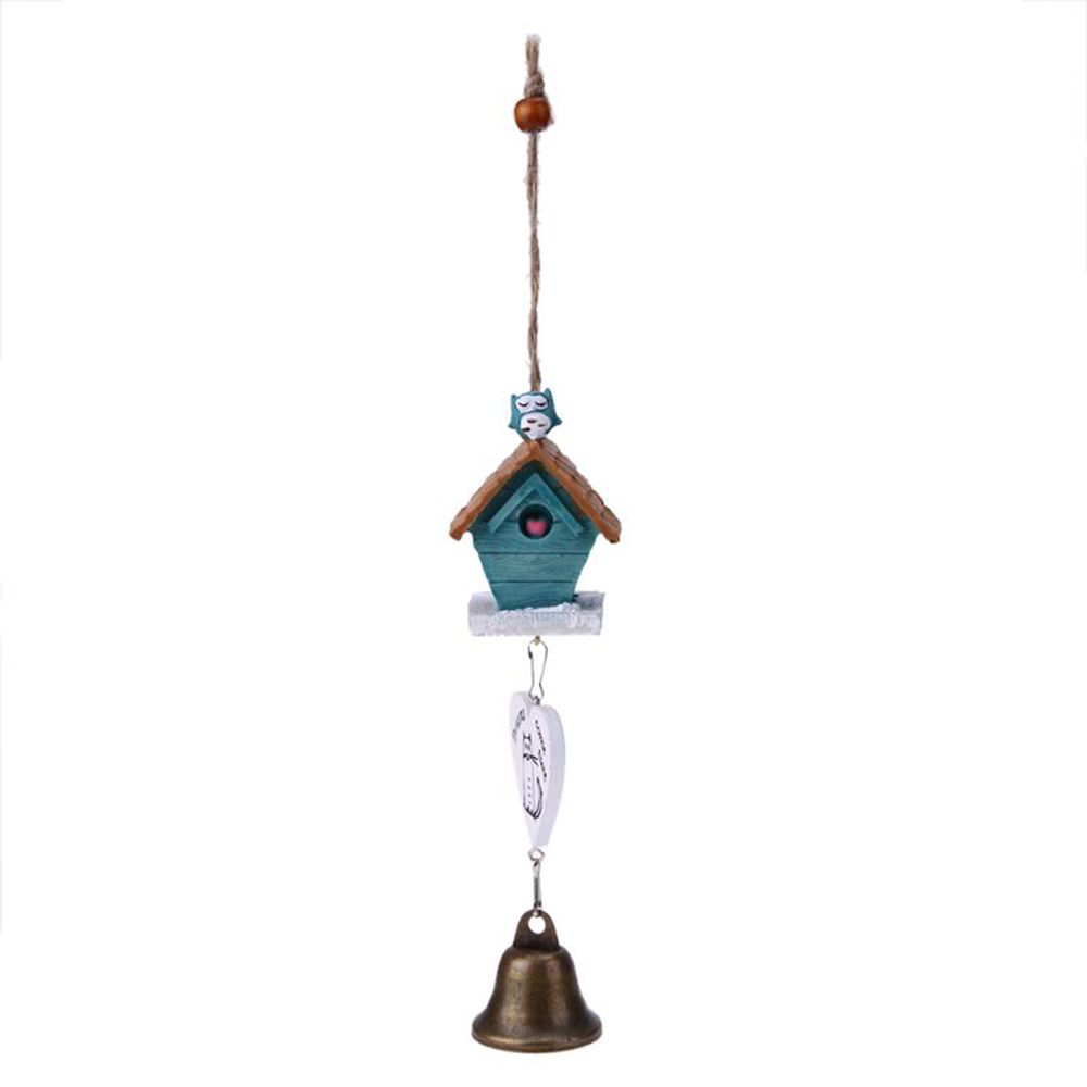 

Resin DIY Landscape Decor Ornament Baby Gift Wind Chimes Hanging Decoration Home Garden синий