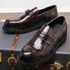 Fashion Leather Casual Shoes Men Loafers Luxury Design Slip On Male Dress Shoes Leisure Style Big Size Good Wear-resistant Sole
