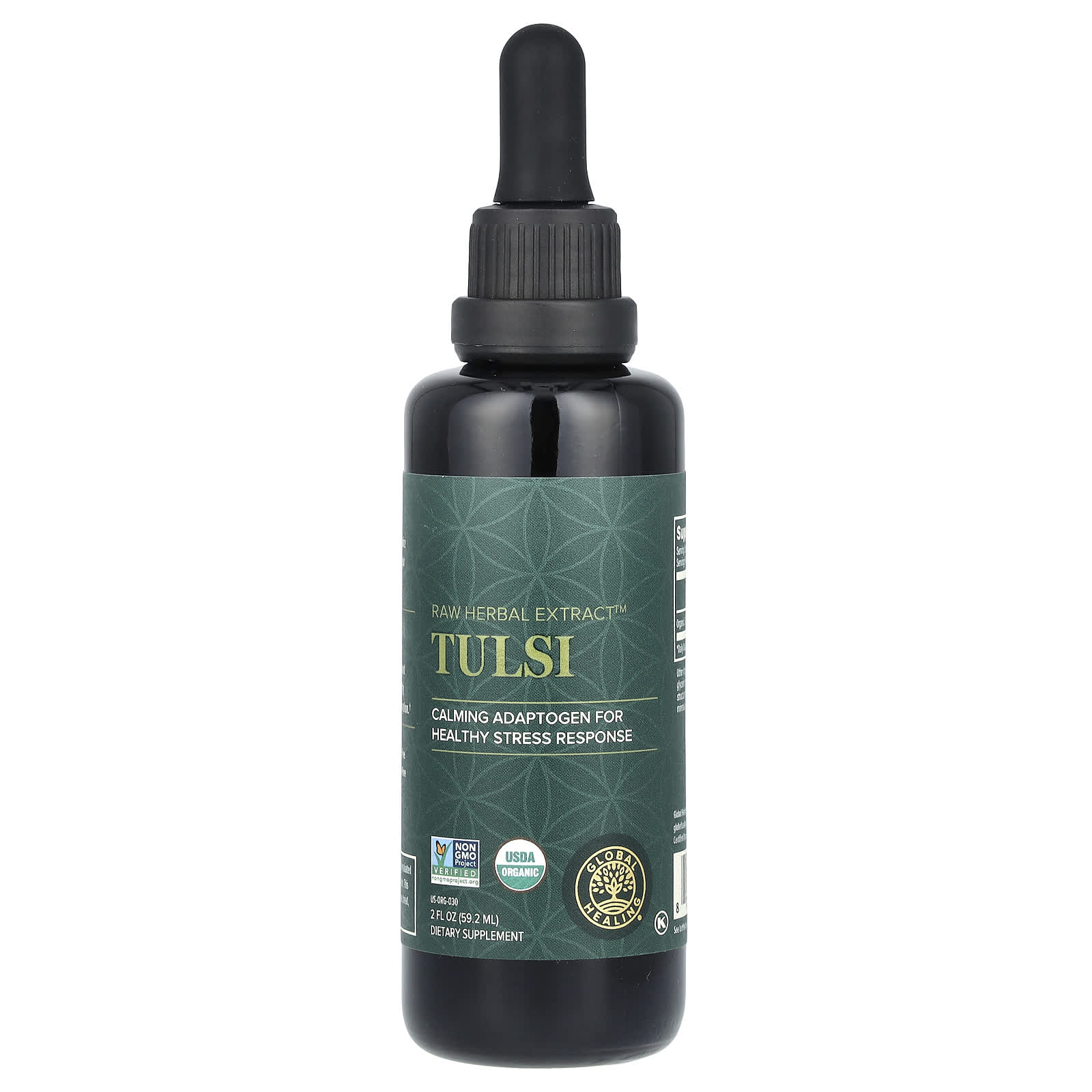 

Raw Herbal Extract, Tulsi, 59.2 Ml (2 Fl Oz)