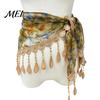 Elegant Tassel Fringe Wrap Women Triangular Shawl Scarf with Tassel, Hollow Lace Retro Oil Outdoor Photography Prop Painting Print, Breathable Fashion