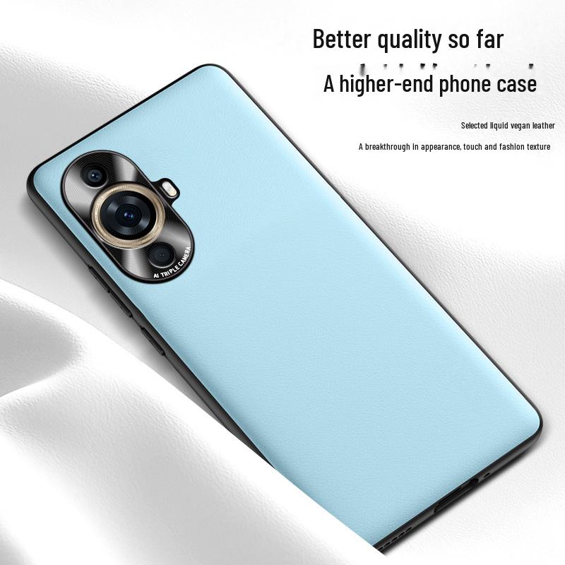 Protective liquid leather case for Huawei nova 11 Pro, anti-fall design, single piece shipment available.