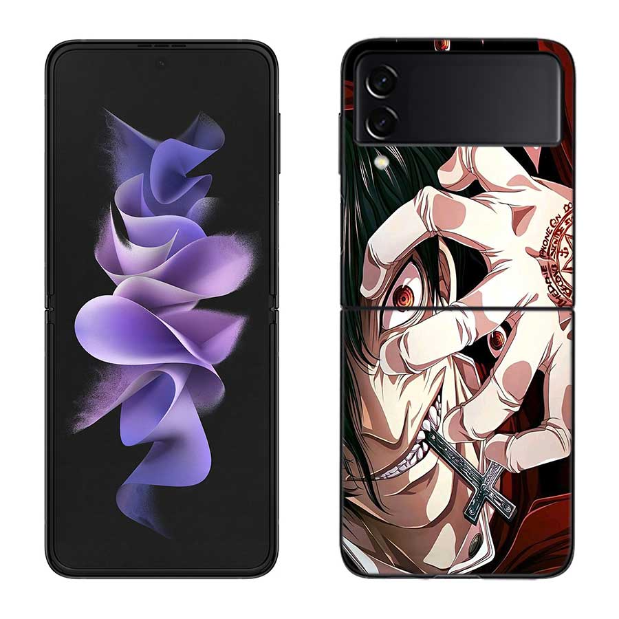 

Alucard Helsing Phone Case For Samsung Z Flip 7 6 5G Galaxy Z Flip 5 4 3 Black Hard Cell Cover Luxury PC Shell Coque Samsung Z Flip 5 5G