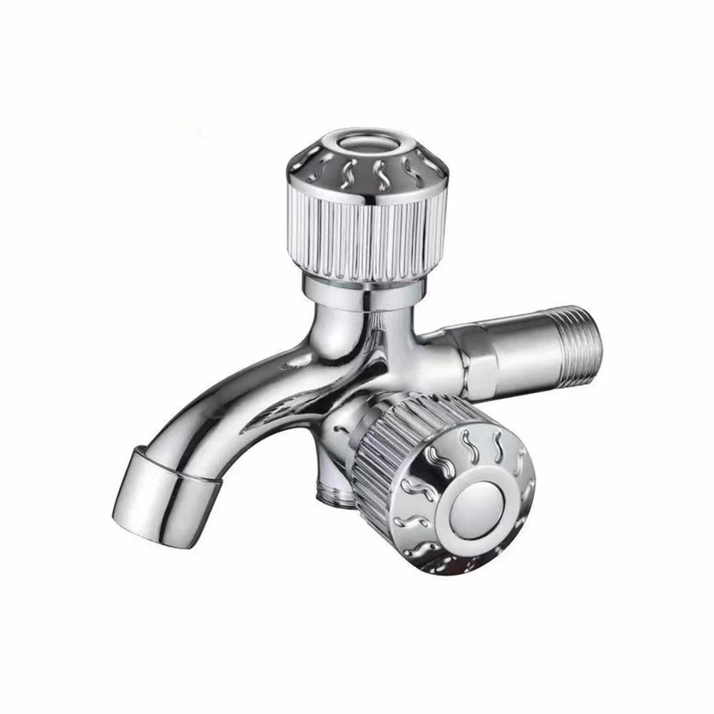 Double Water Outlet Tap Zinc Alloy Multi Functional Washing Machine Faucet Double Outlet Mop Pool Faucet Water Switch