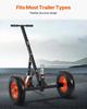 1200lbs Trailer Dolly 18 and 22 In Adjustable Height 2 In Ball 15.2 In Tires