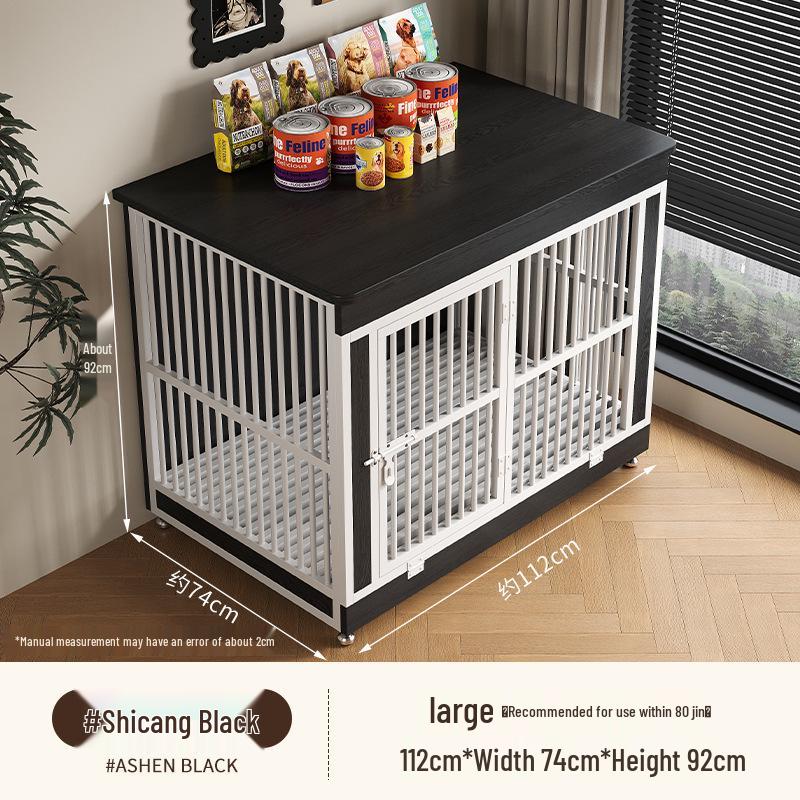 Wooden Dog Crate Villa with Toilet - Stylish Furniture for Small, Medium, Large Dogs