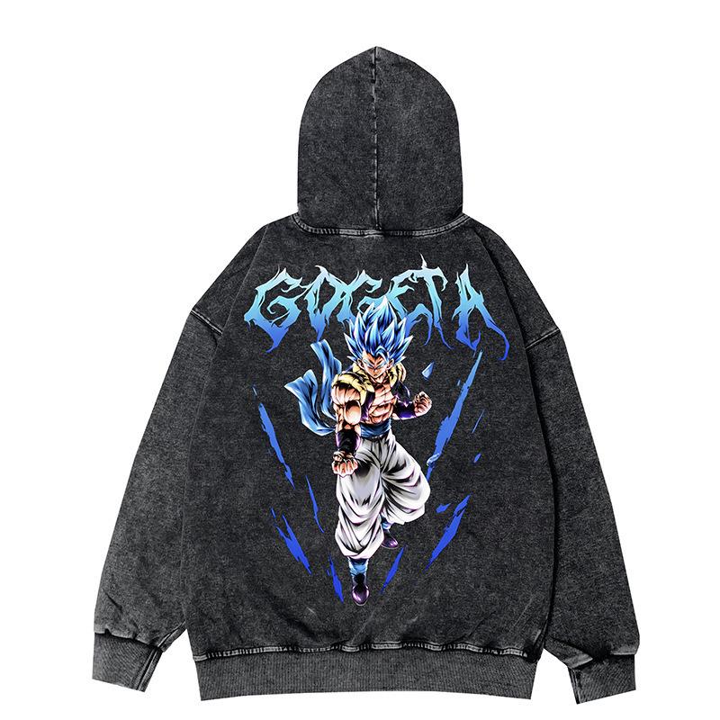 Naruto Vintage Oversized Hooded Jacket - Japanese Anime Style (Autumn/Winter)