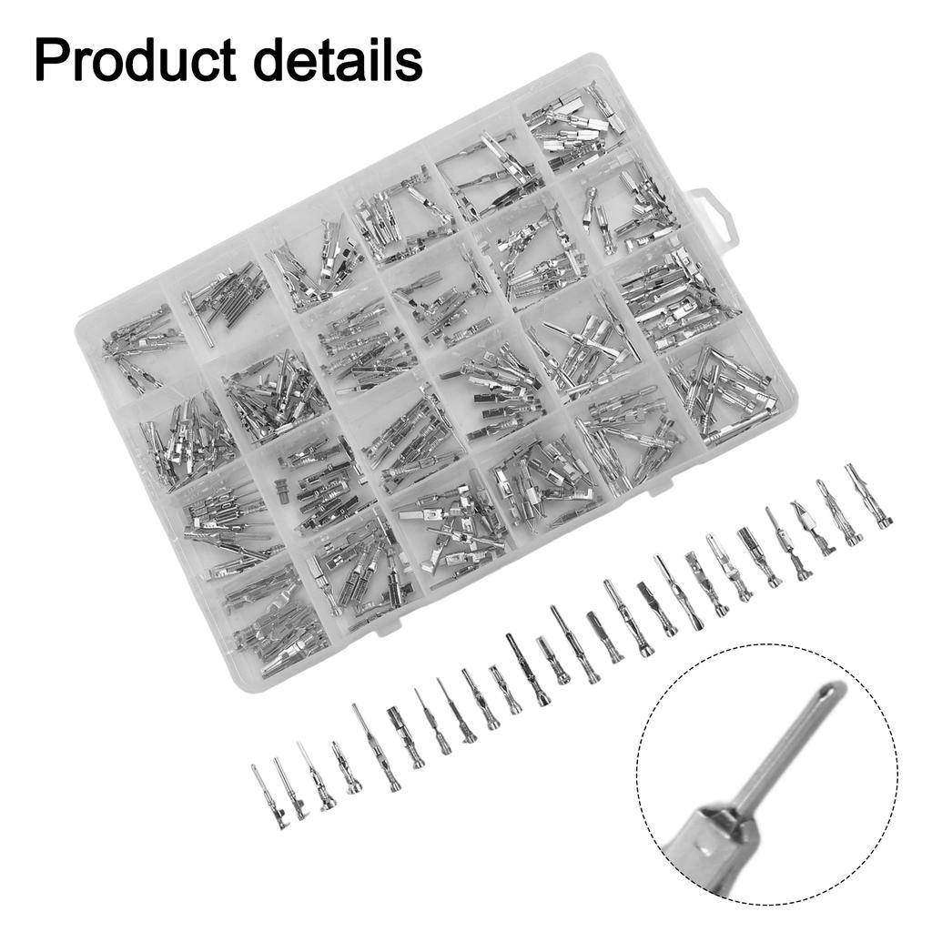260 Pc Car Electrical Wire Terminal Pins Kit 1mm/1.5mm/1.8mm/2.2mm/2.8mm/3.5mm Connector Automotive Connector Pins Accessories