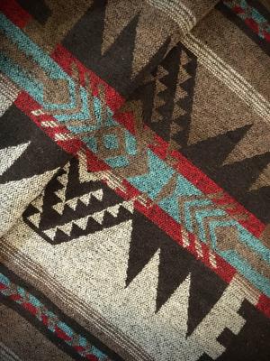 Tecido étnico Jacquard grosso Pano Algodão Retalhos de material Padrão nativo Ortega Materiais para artesanato Suprimentos para artesanato Bolsas artesanais Acessórios Trabalhos de fabricação