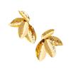 Metal Flower Stud Earrings Women's High Sense Irregular Temperament Petal Earrings