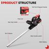 ONEVAN 2000W Bezkartáčové elektrické nůžky na živý plot Akumulátorový vyžínač Prořezávací pila Sekačka na trávu Zahradní nářadí Pro baterii Makita 18V
