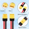 ABWR-2PCS XT60 Extension Cable 12AWG 1FT XT60 To XT60 Cable With Male To Female Connector For Solar Panel RC Battery Replacement
