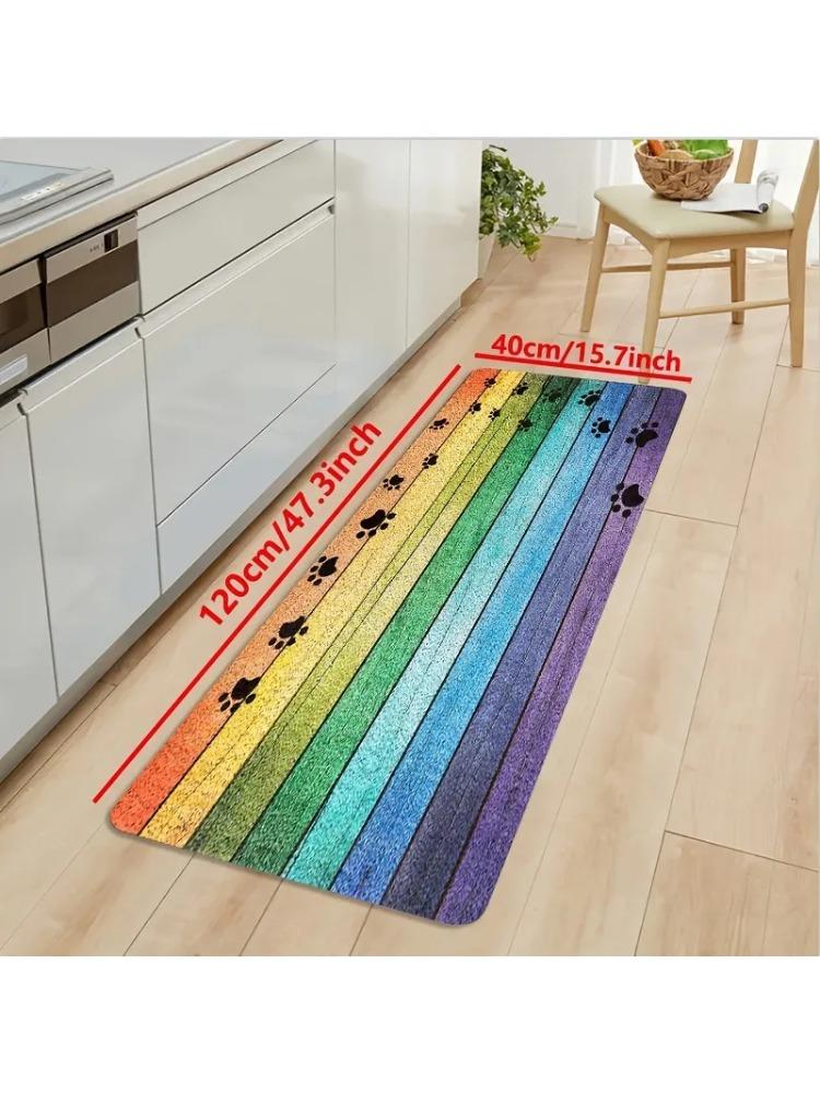1PC Dwarf Pattern Door Mats Kitchen Rugs Non-Slip Pop Arts Design Living Room Rugs Bath Mat Carpet for Home Sink Laundry Decor