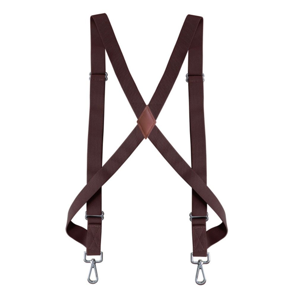 Britischer Stil Leder Hosenträger Retro Hosenträger Clip Einfache Hosenträger für Herren Business