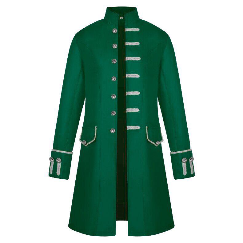 Men's European & American Fashion Mid-Length Trench Coat Casual Jacket