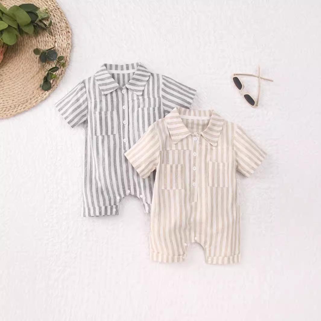 

Infant Romper for Boys & Girls, 0-1 Year, All-Season Cotton, 73 Size 80cm серый