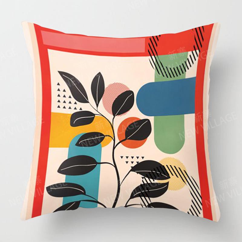 Nordic fall home decor autumn throw pillow cover sofa Cushion cover modern 45x45cm 45*45 50x50 60x60 35*35 morandi abstract boho