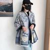 Women's Winter Ink Painting Scarf Shawl - High-End Imitation Cashmere, Knitted for Warmth and Style