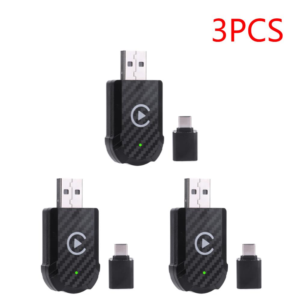 1/2/3/4/5PCS Wired To Wireless Carplay & Android Auto 2 in 1 Dongle Bluetooth-Compatible 5.0 WiFi for Android Auto Cars