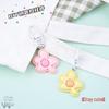 Pandantiv breloc cu flori neregulate colorate, desene animate - accesoriu drăguț pentru geantă