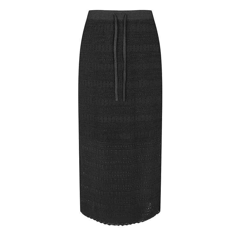 Less 2025 Autumn Casual Straight Long Skirt