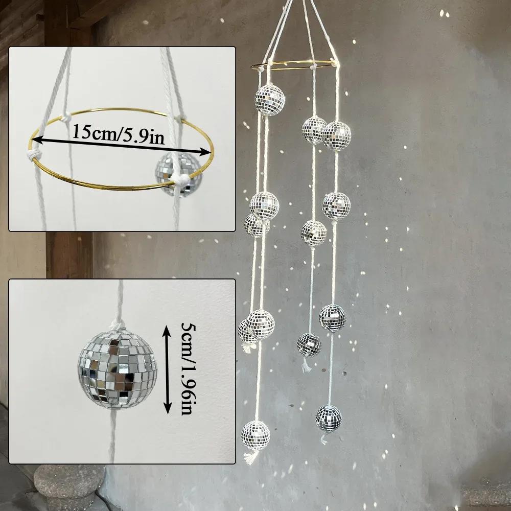 

Retro Disco Balls Wind Chimes Pendant Rainbow Maker Room Decor Party Holiday Home Decoration Hanging Handicrafts Interior Decor