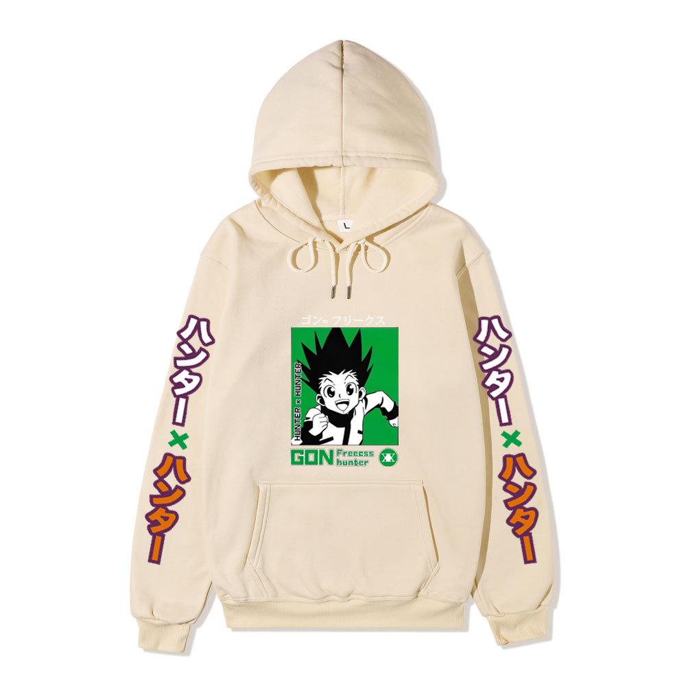 Japanese Anime Hoodie Sweatshirt Hunter X Hunter Graphic Printing Sweatshirts for Fans Casual Autumn Winter Fleece Streetwear