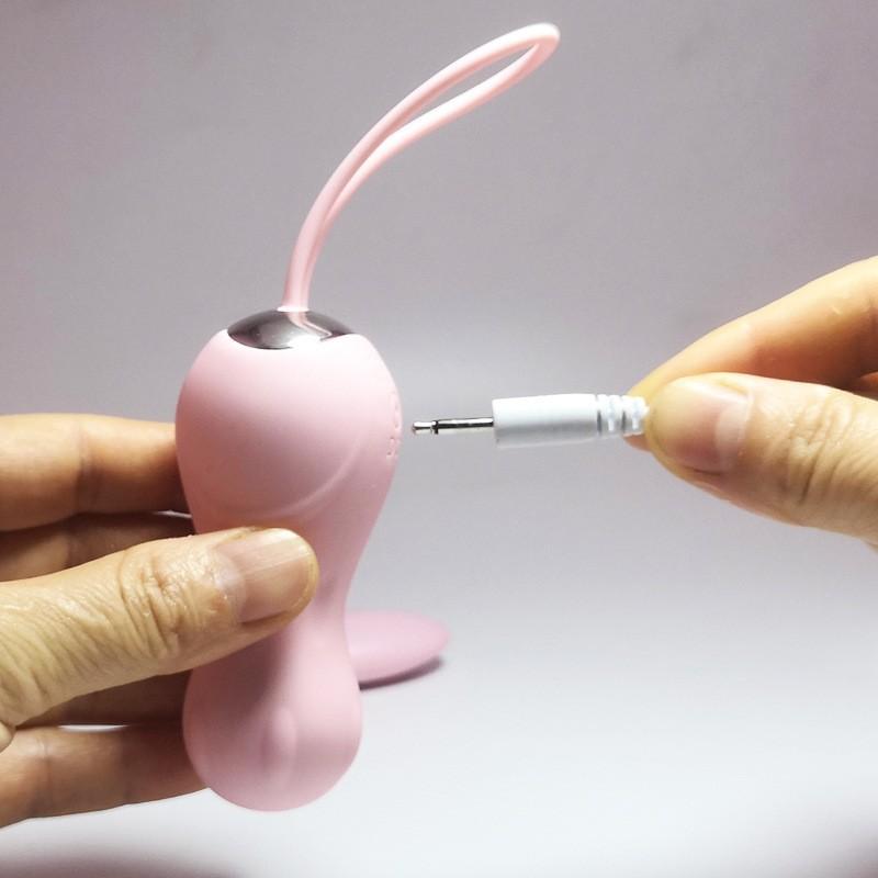 Wireless remote control jumping egg vibration female vagina dumbbell Kegel contraction training apparatus adult sex toys