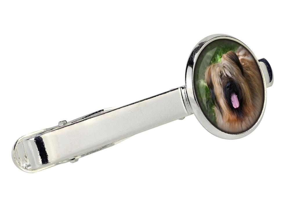 Briard, Berger de Brie - tie clip in a box, stylish tie, personalized jewelry from the Art-Dog brand