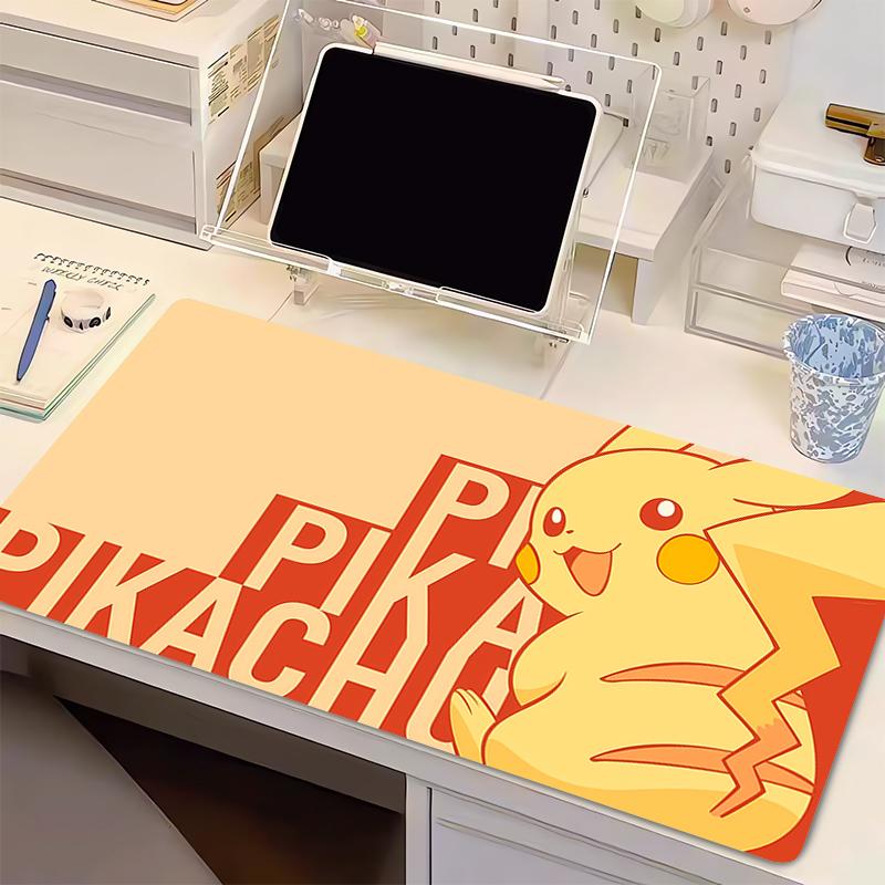 Natural Rubber Mouse Pad Pokemon Pikachu Gaming XXL pc Gamer Keyboard Pad Extended Desk Mat Table Carpet Mousepad For Computer