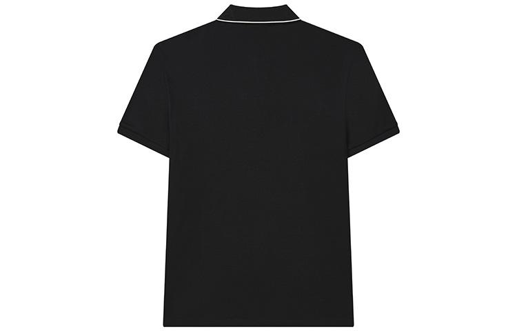 Men's FILA Polo Shirts Men's Jet Black Polo Collar Moderate Straight Fit