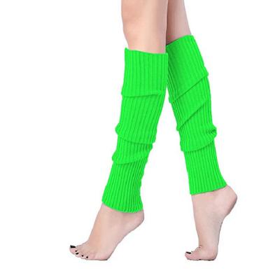 Women's 80s 90s Fashion Neon Ribbed Leg Warmers Party Outfit Sports Accessory with Warm Leg Socks