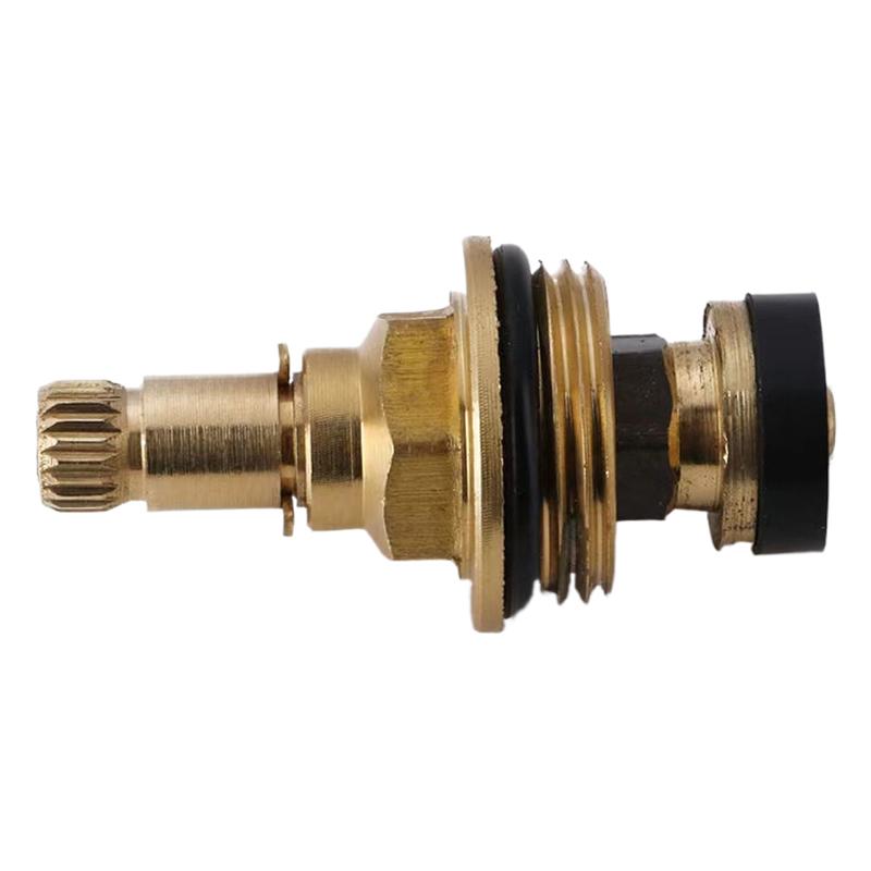 Brass Slow Opening Spool Faucet Hot And Cold Water Spool G1/2 Kitchen Sink Mixer Tap Stream Sprayer Head Yellow Mixer Tap