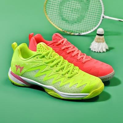 Herren Damen Badmintonschuhe Outdoor Rutschfeste Tennisschuhe Atmungsaktive Strick Sportschuhe Walking Schuhe Laufschuhe für Fitness-Training