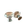 Light Luxury Crystal Glass Diamond-Shaped Cabinet Drawer Handle, Single Hole, 30MM Diameter